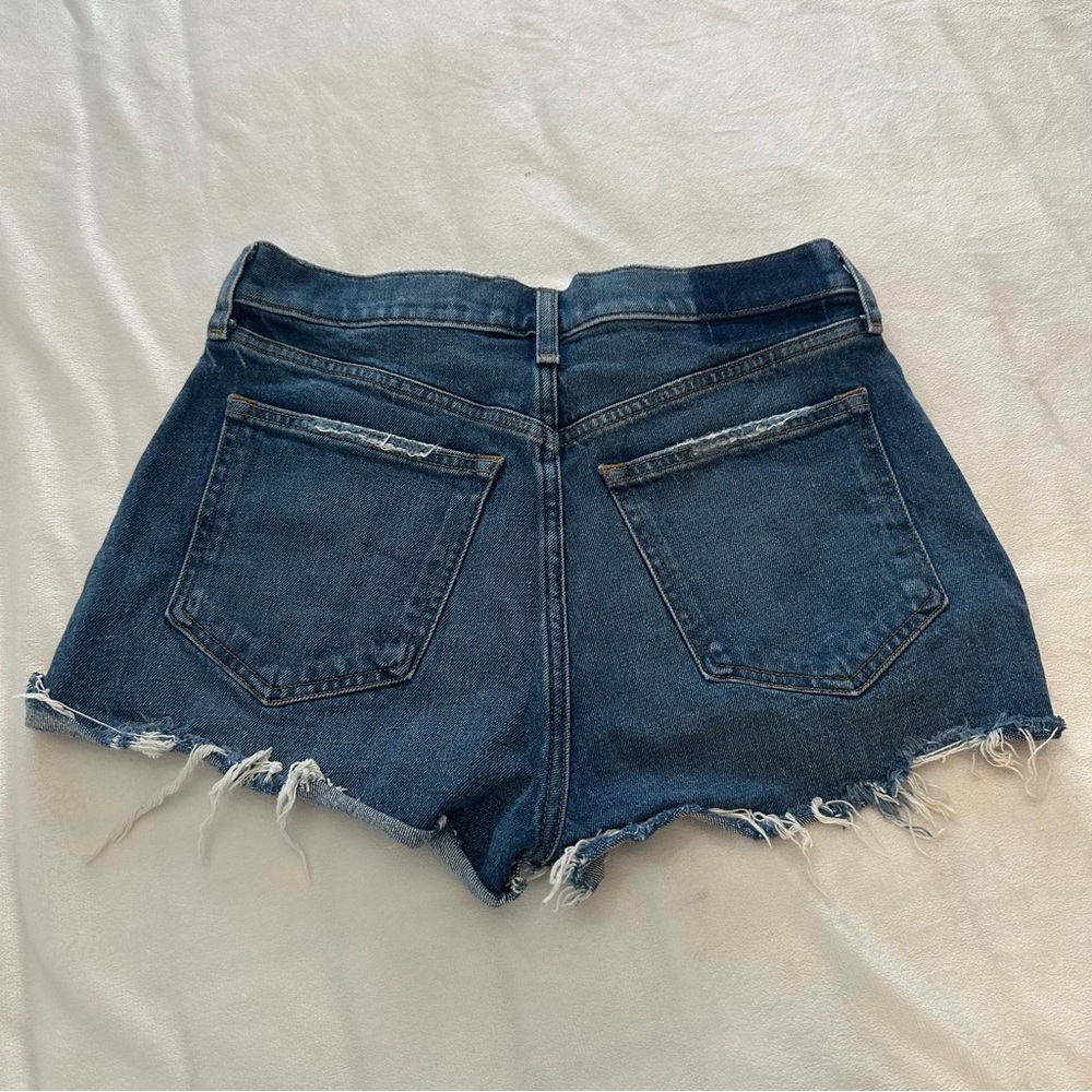 Abercrombie & Fitch BUNDLE 4 mom Jean Shorts Black Blue Light Blue 51259 - Picture 6 of 8